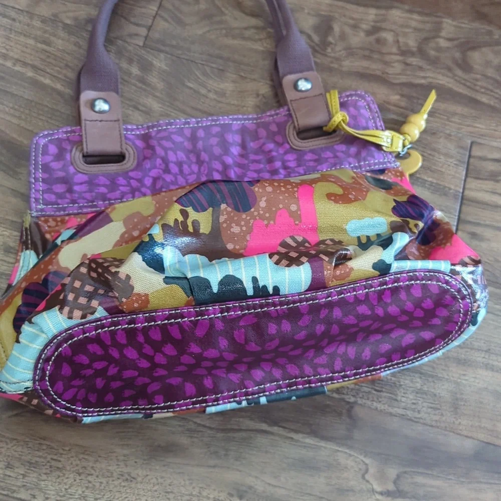 Fossil Key-Per Colorful Patterned Purse - Picture 4 of 10
